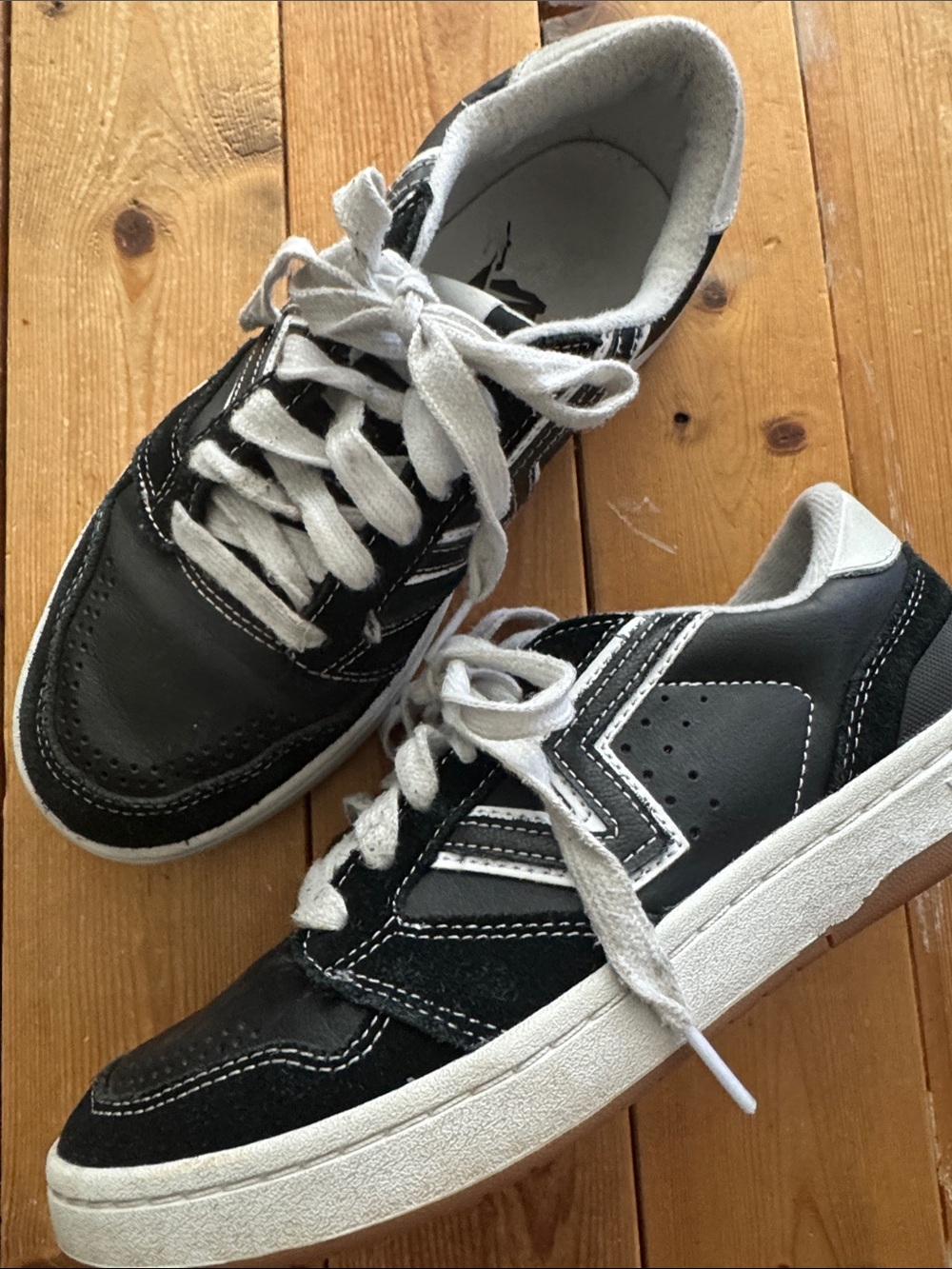 Vans Black and White Low-Top Skate Sneakers